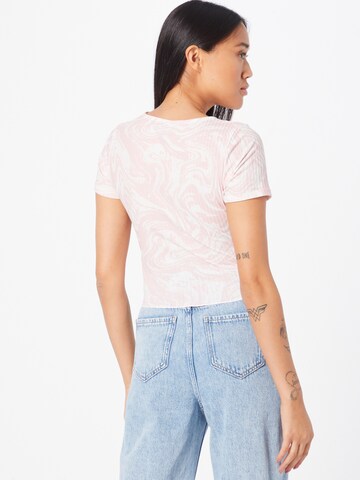 NEW LOOK T-shirt 'MARBLE' i rosa