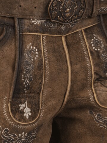 Regular Pantalon folklorique 'Andreas' MARJO en marron