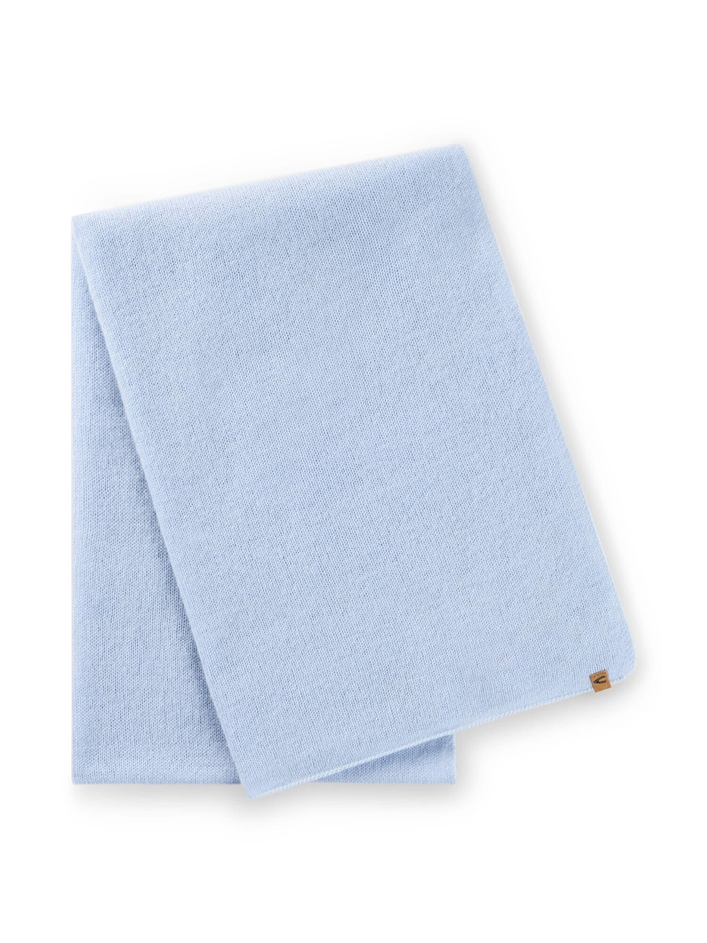 CAMEL ACTIVE Strickschal aus 100 % Kaschmir in Blau: Vorderseite