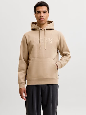JACK & JONES Sweatshirt in Beige: voorkant