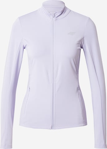 4F Sports sweat jacket in Purple: front