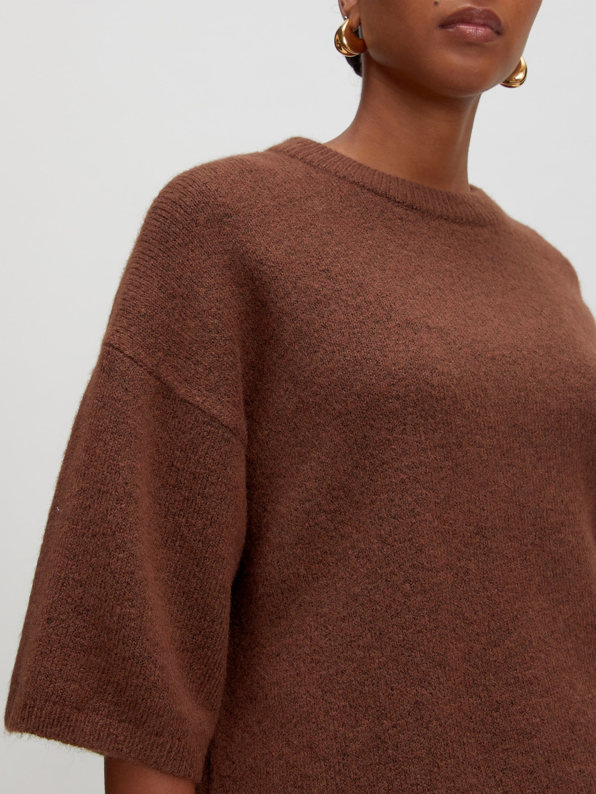 EDITED Produkte Pullover 'Kristine Wool' braun