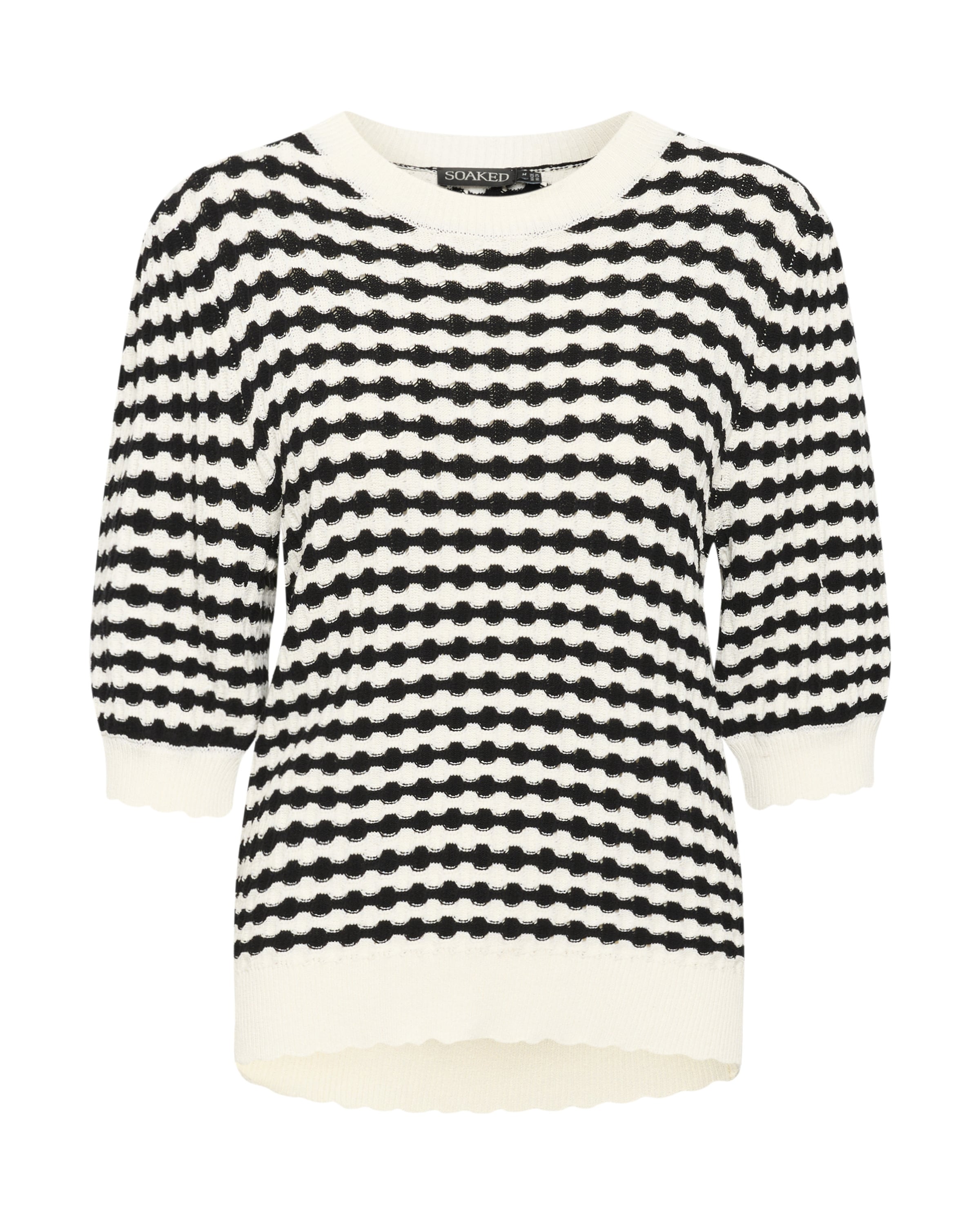 SOAKED IN LUXURY Свитер 'Indianna' в Черный: спереди