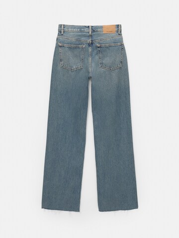 Pull&Bear Wide leg Jeans in Blue