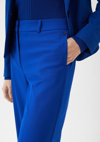 COMMA Wide leg Pantalon in Blauw