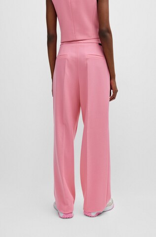 HUGO Wide Leg Hose 'Helepher' in Pink