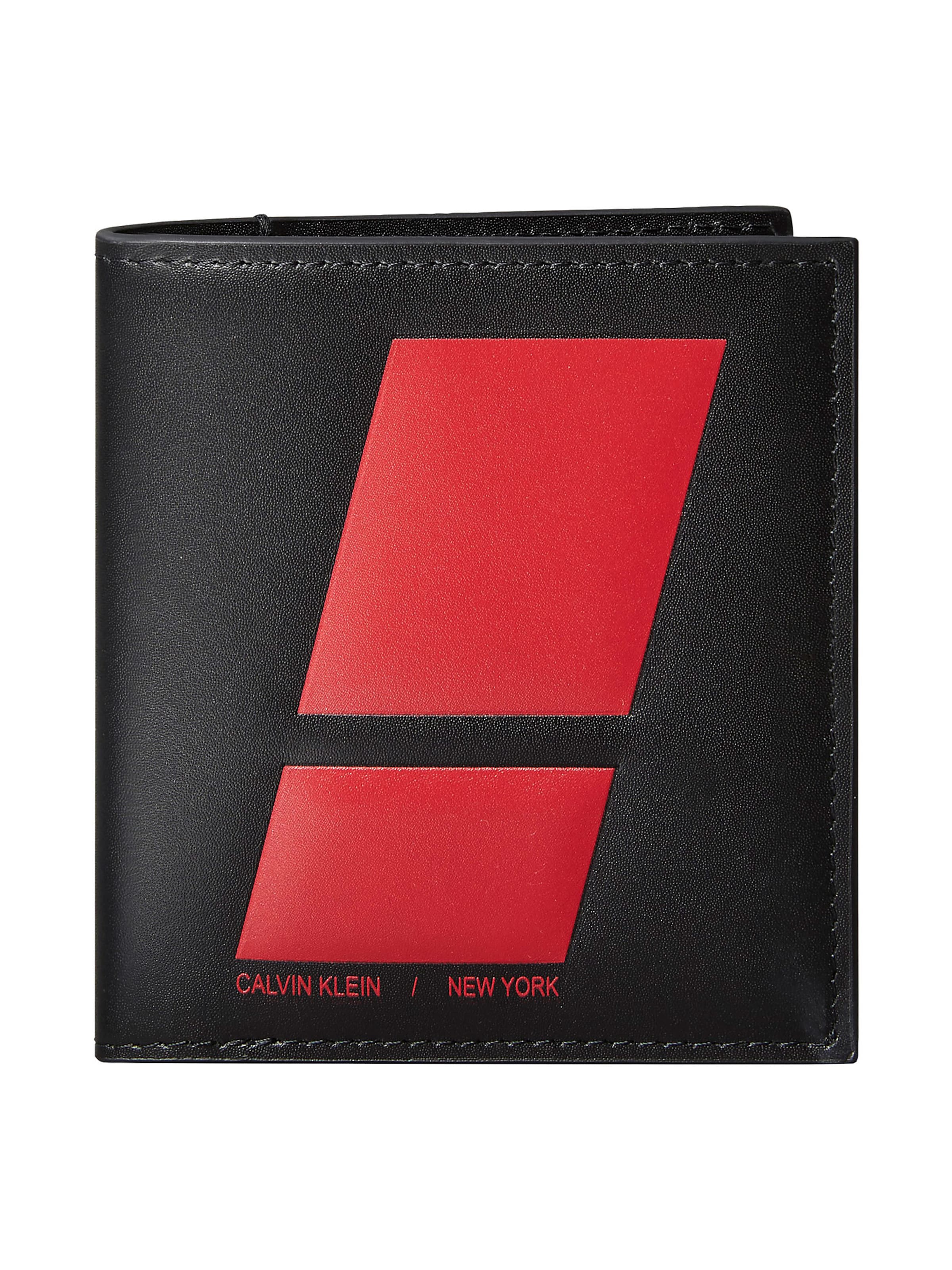 Porte-monnaies Calvin Klein en noir : devant