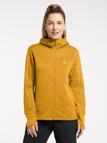 Haglöfs Athletic Fleece Jacket 'Betula' in Yellow: front