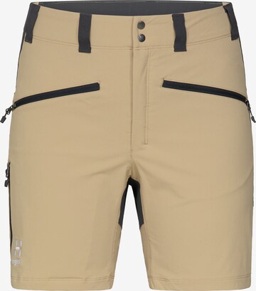 Haglöfs Outdoor Pants in Beige: front