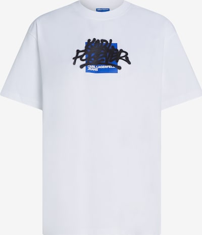 KARL LAGERFELD JEANS Shirts i azur / sort / hvid, Produktvisning