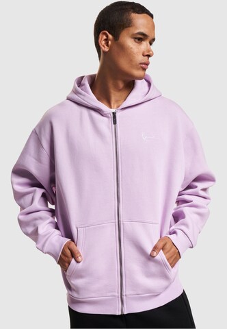 Karl Kani Zip-Up Hoodie 'Essential' in Purple