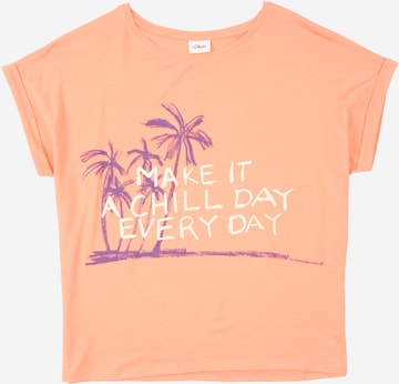 s.Oliver T-shirt i orange: framsida