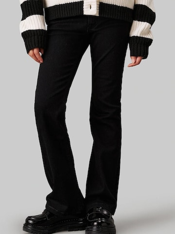 Calvin Klein Bootcut Jeans 'Black Cat' in Schwarz