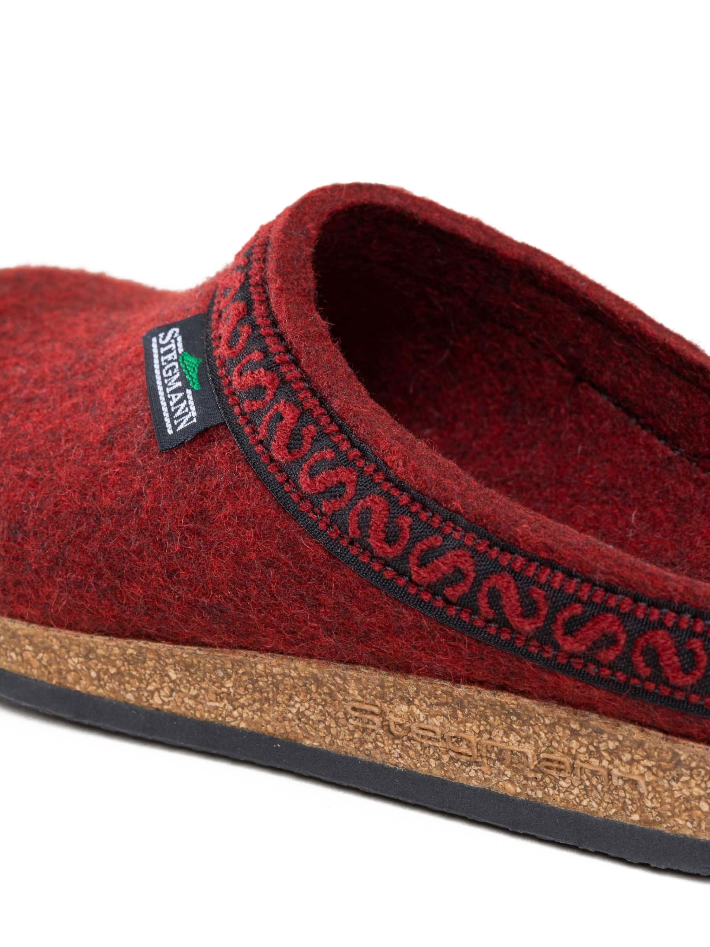 Stegmann Clogs 'Filzclogs Stegmann 108' in Red