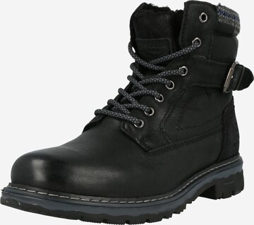 Boots stringati di Dockers by Gerli in nero: frontale