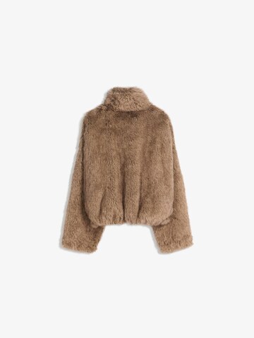 Bershka Přechodná bunda – béžová