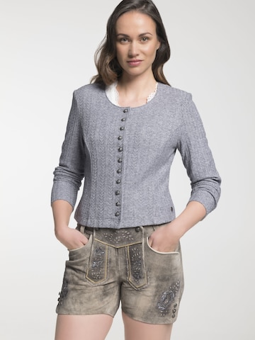 SPIETH & WENSKY Knitted Janker in Grey: front