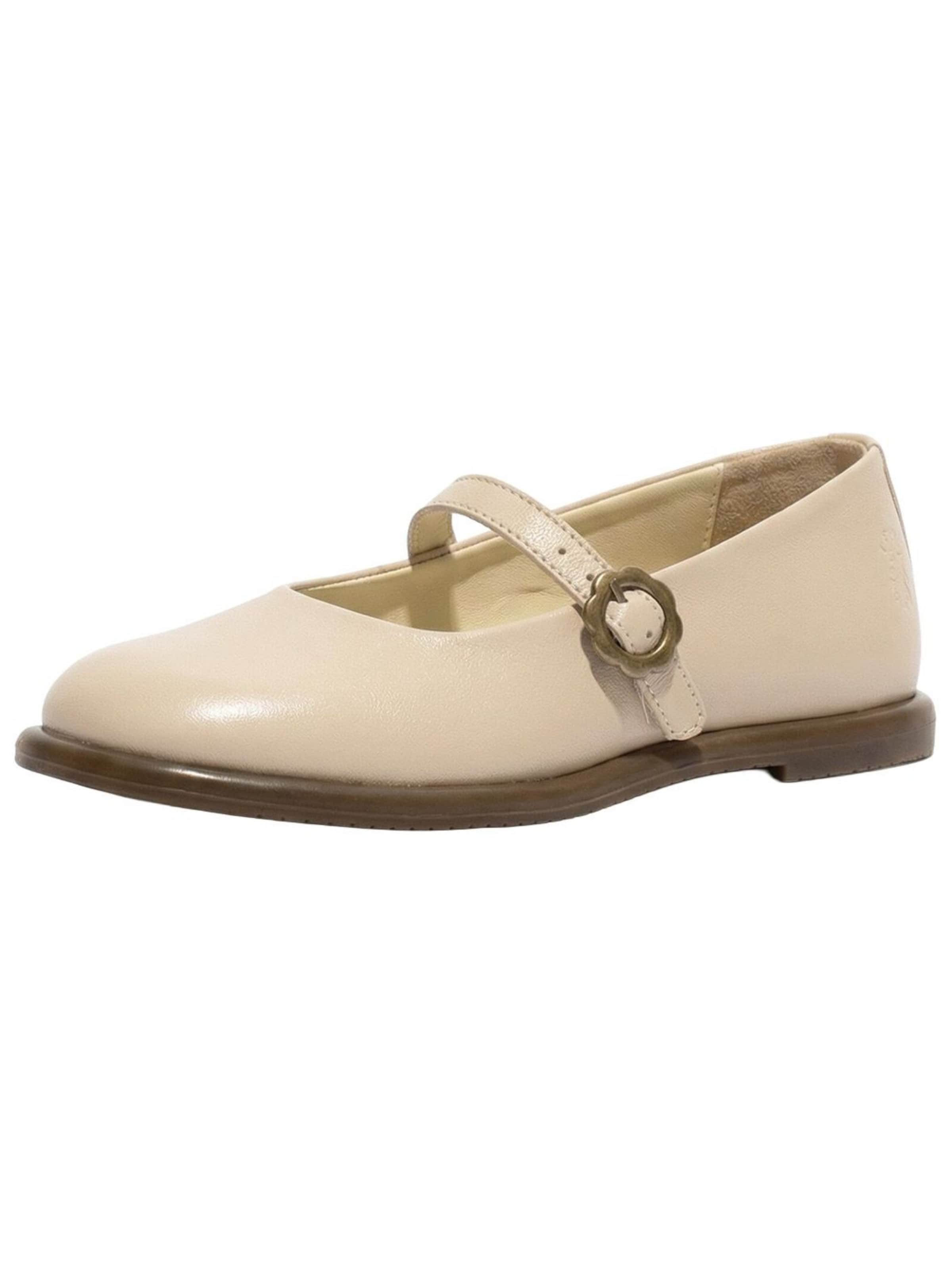 Ballerines à lanières FLY LONDON en beige : devant