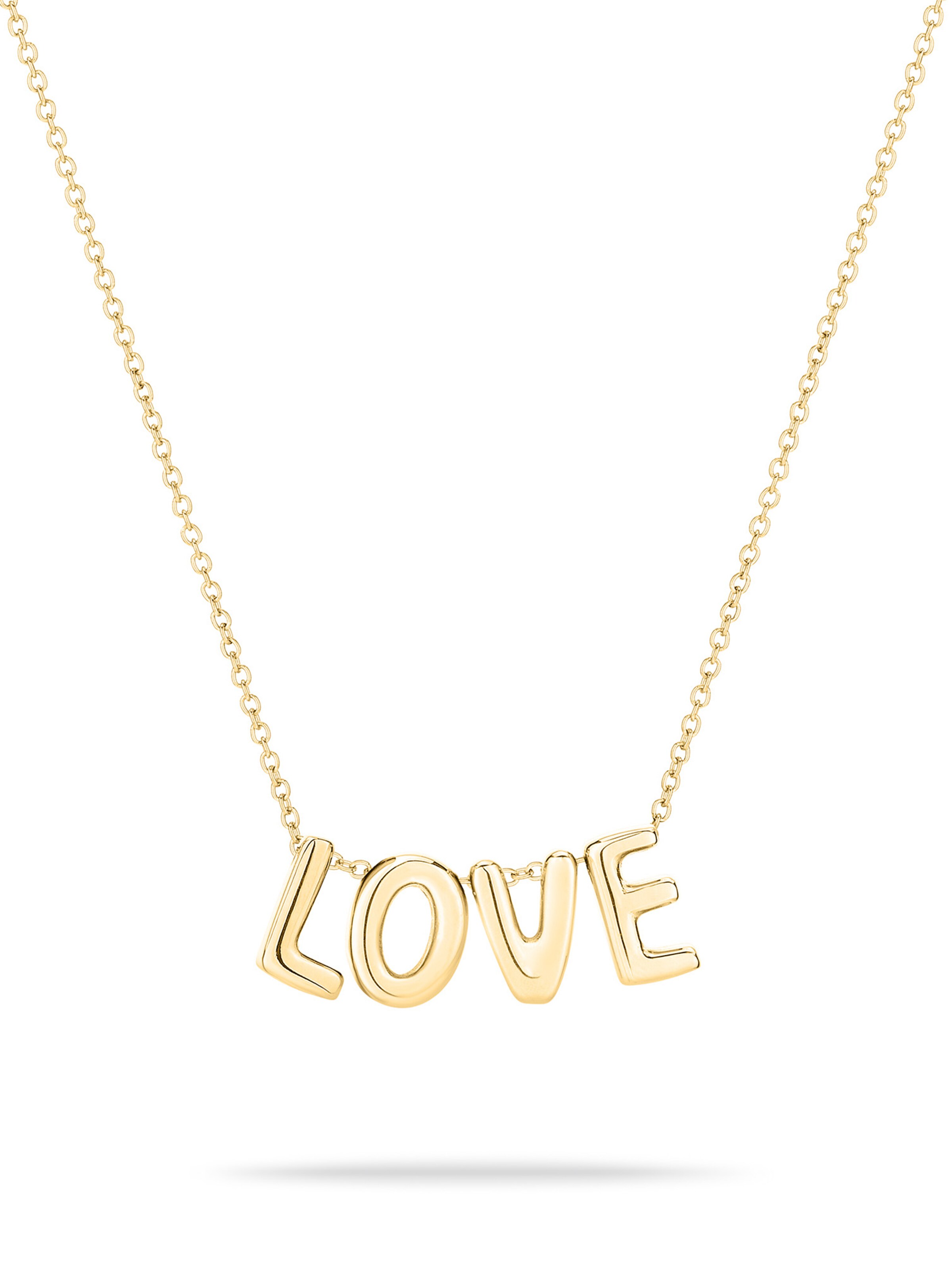 Echtzeit Necklace 'Love Letters' in Gold