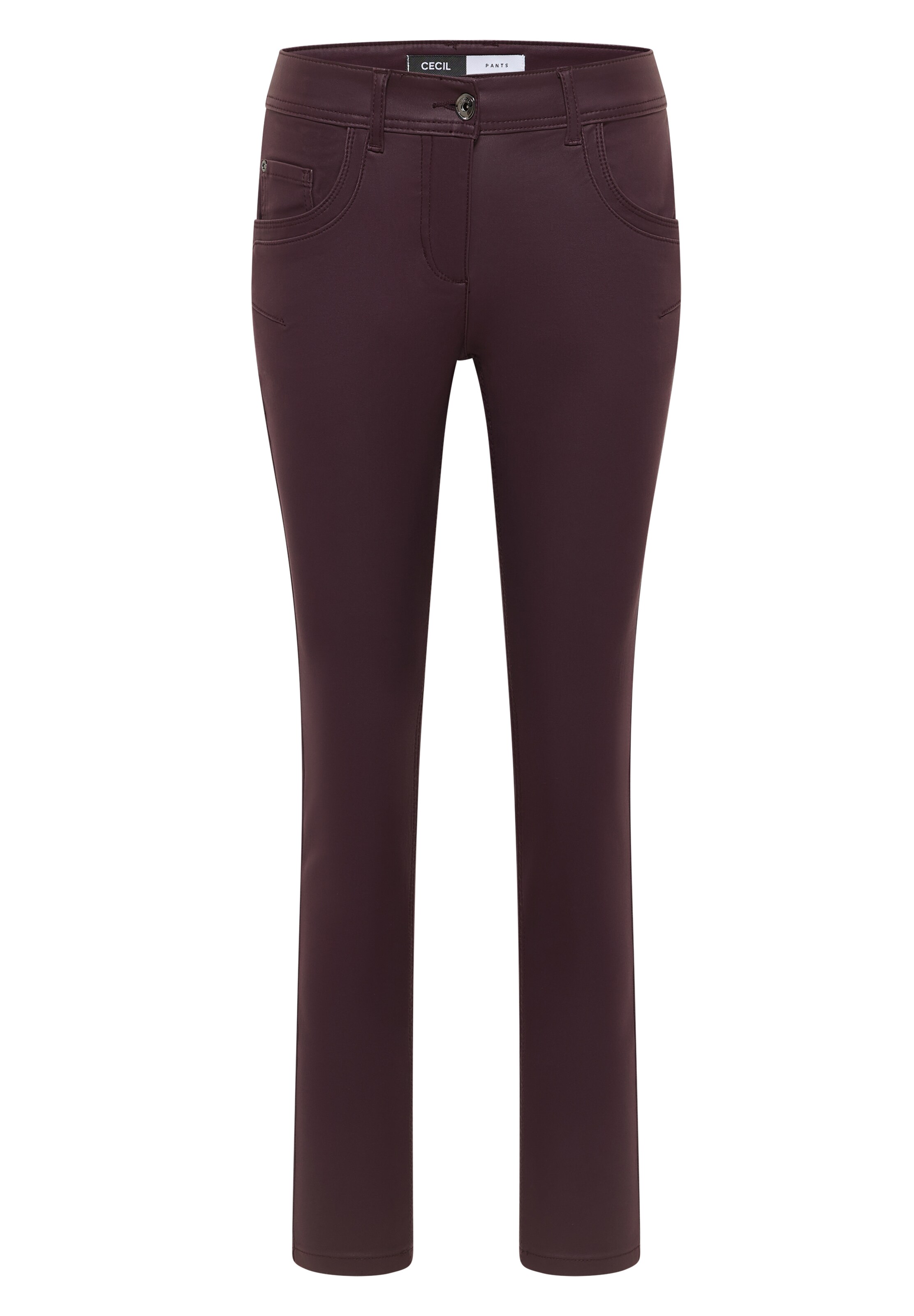 STREET ONE Slim fit Pants in Purple: front