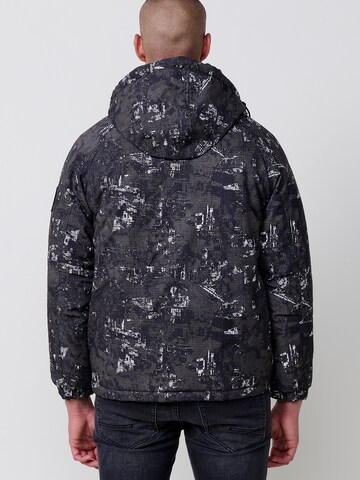 KOROSHI Zimná bunda - Čierna