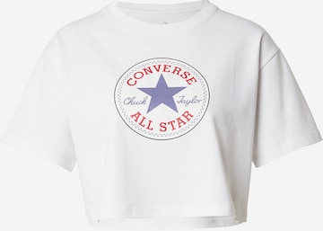 Tricou 'CHUCK' de la CONVERSE pe alb: față