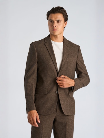 Lindbergh Regular fit Business-colbert in Bruin