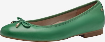 Ballerines Tamaris en vert : devant