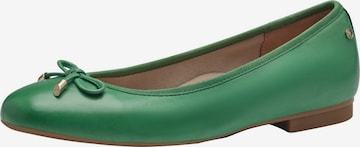 TAMARIS Ballet Flats in Green: front