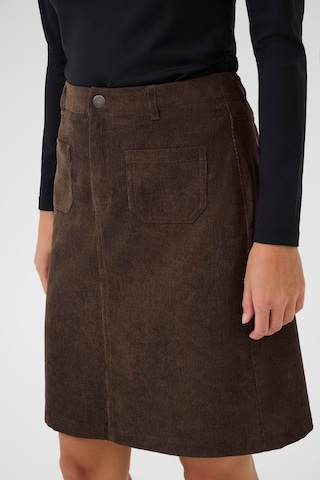 Jupe 'Avery' Kaffe en marron