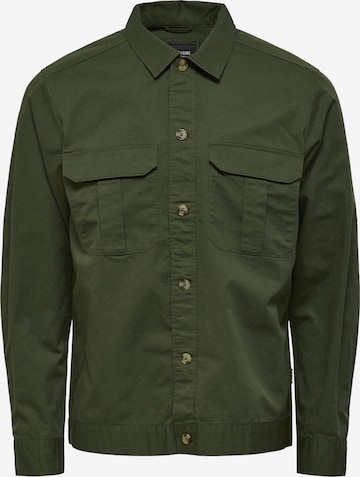 Only & Sons Regular fit Tussenjas 'SEMIR' in Groen: voorkant