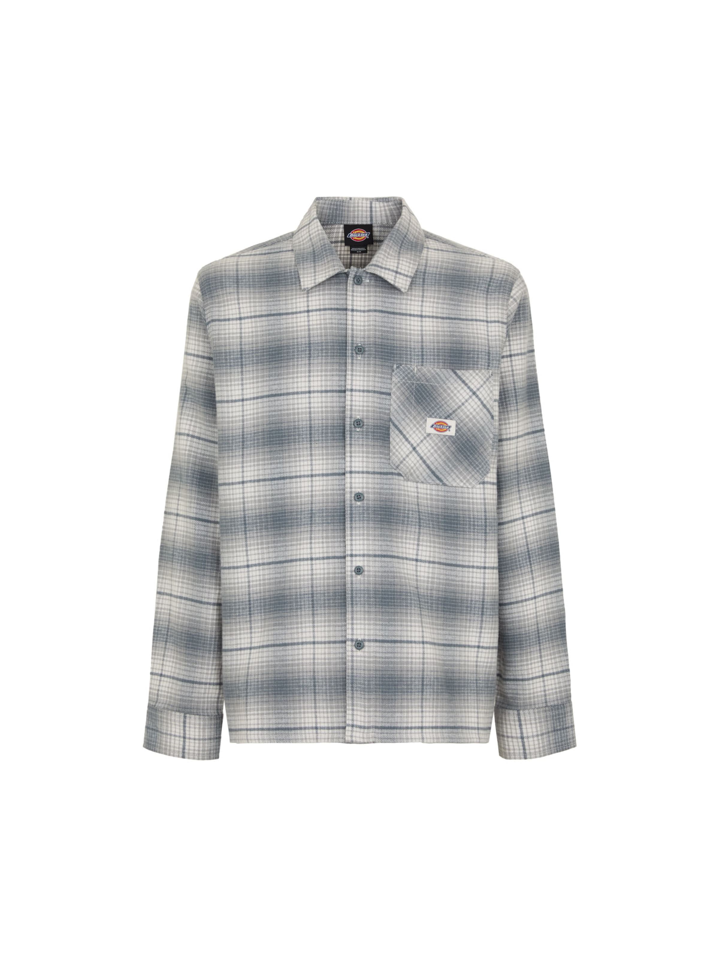 DICKIES Regular fit Button Up Shirt 'Forest' in Grey: front