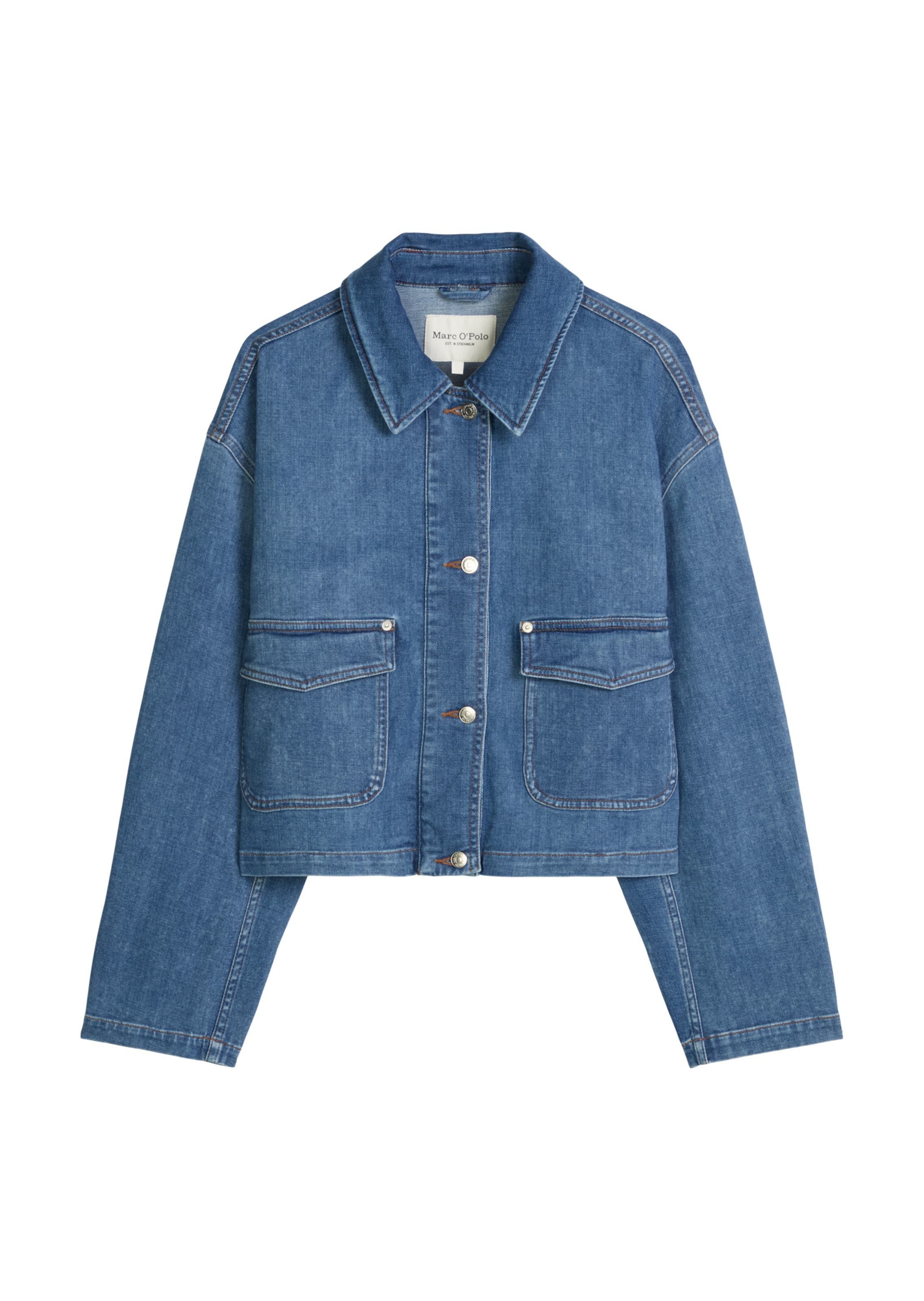 Veste mi-saison Marc O'Polo en bleu : devant