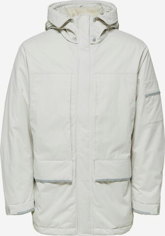 SELECTED HOMME Tussenparka in Grijs: voorkant