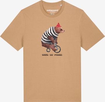 Watapparel Shirt 'Tour de Franz' in Beige: Vorderseite