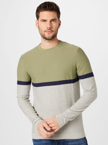 JACK & JONES Trui in Groen: voorkant