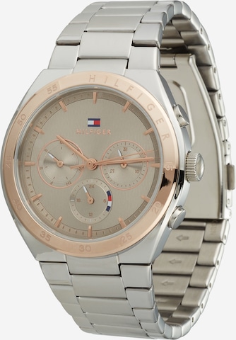 TOMMY HILFIGER Analog klocka i silver: framsida