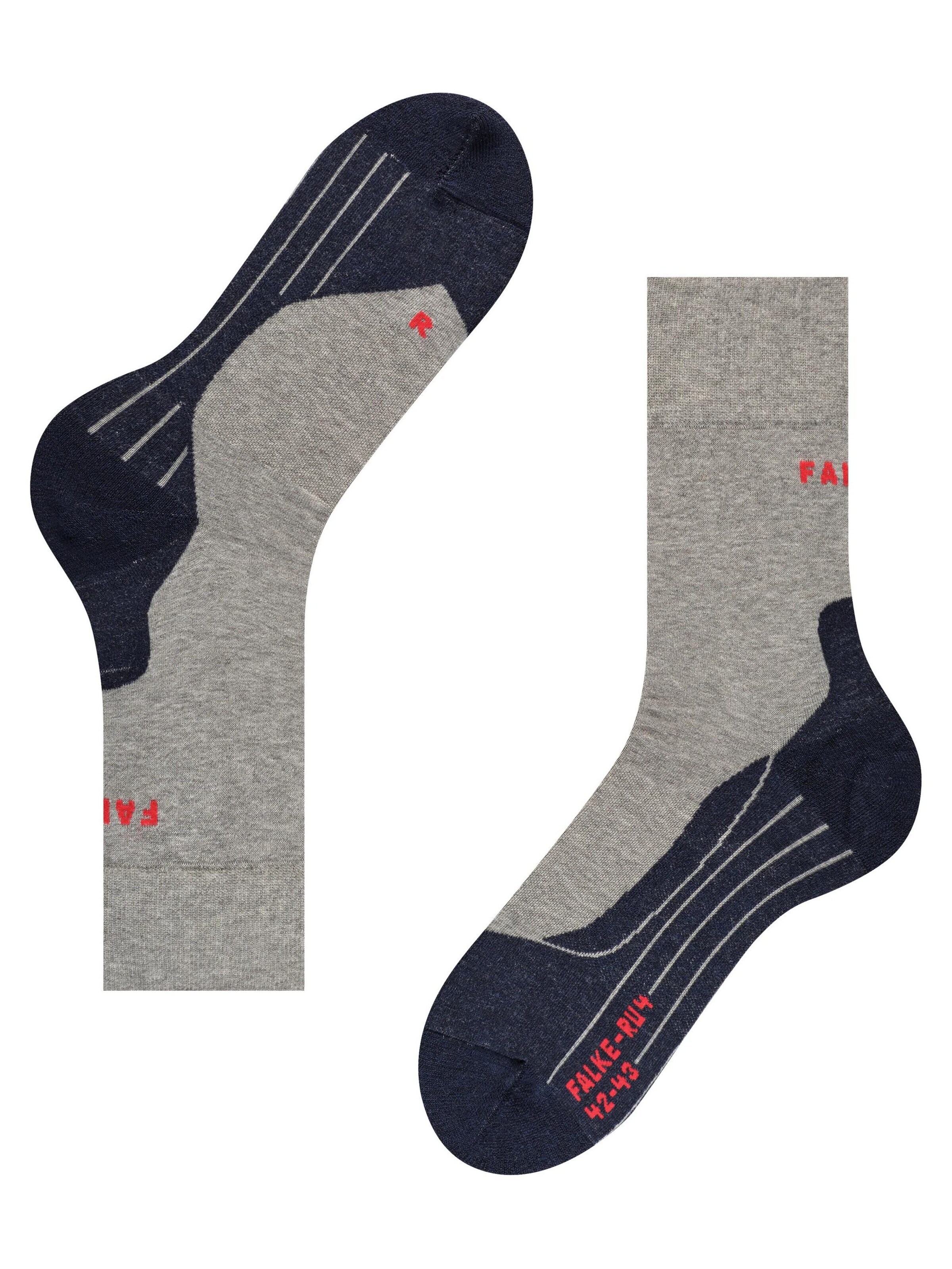 FALKE Athletic Socks 'RU4 Endurance' in Grey