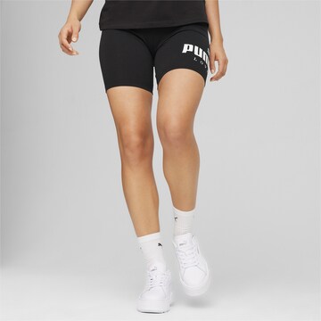 PUMA Regular Leggings in Black: front