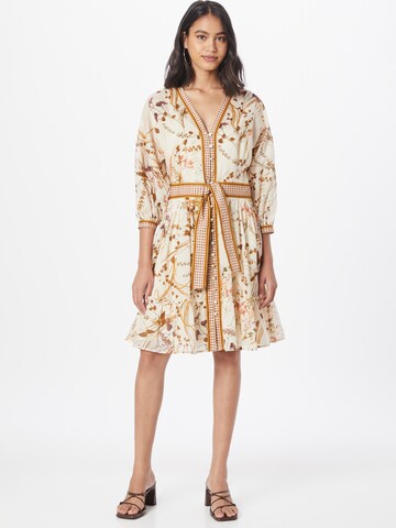 Riani Shirt Dress in Beige: front