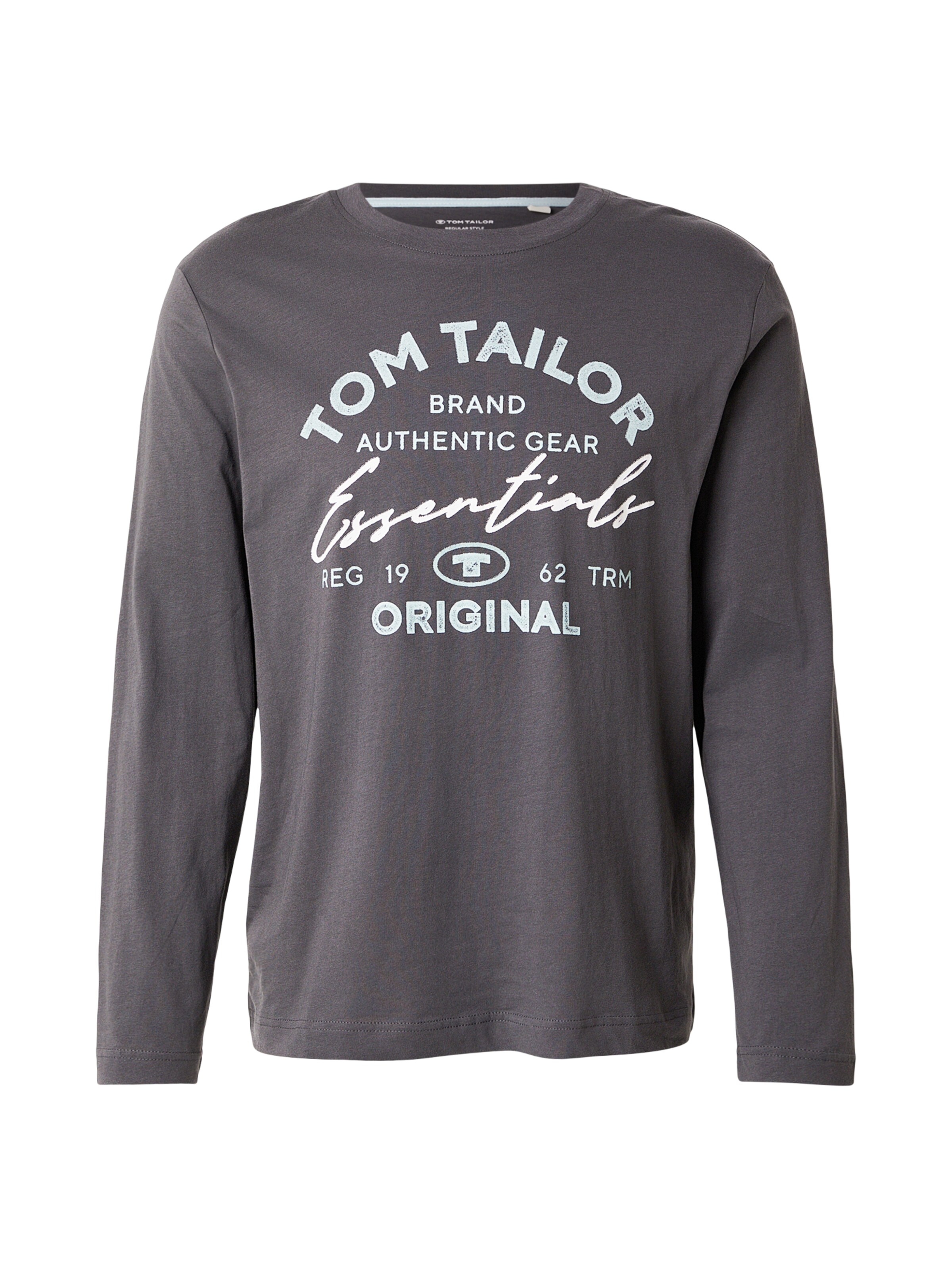 TOM TAILOR Shirt in Grey: front