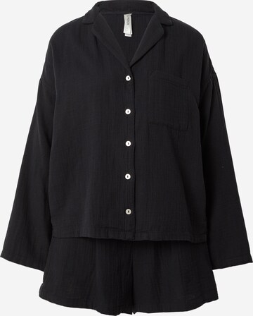Lindex Kort pyjamas i svart: framsida