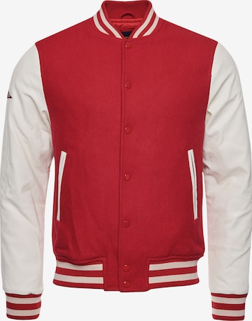 Superdry Between-Season Jacket 'Varsity' in Red: front