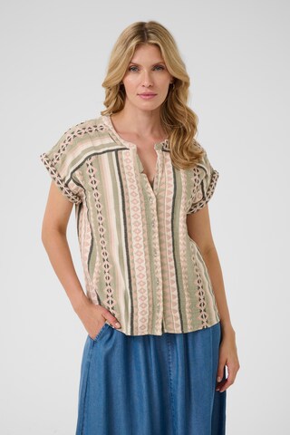 Cream Blouse in Gemengde kleuren: voorkant