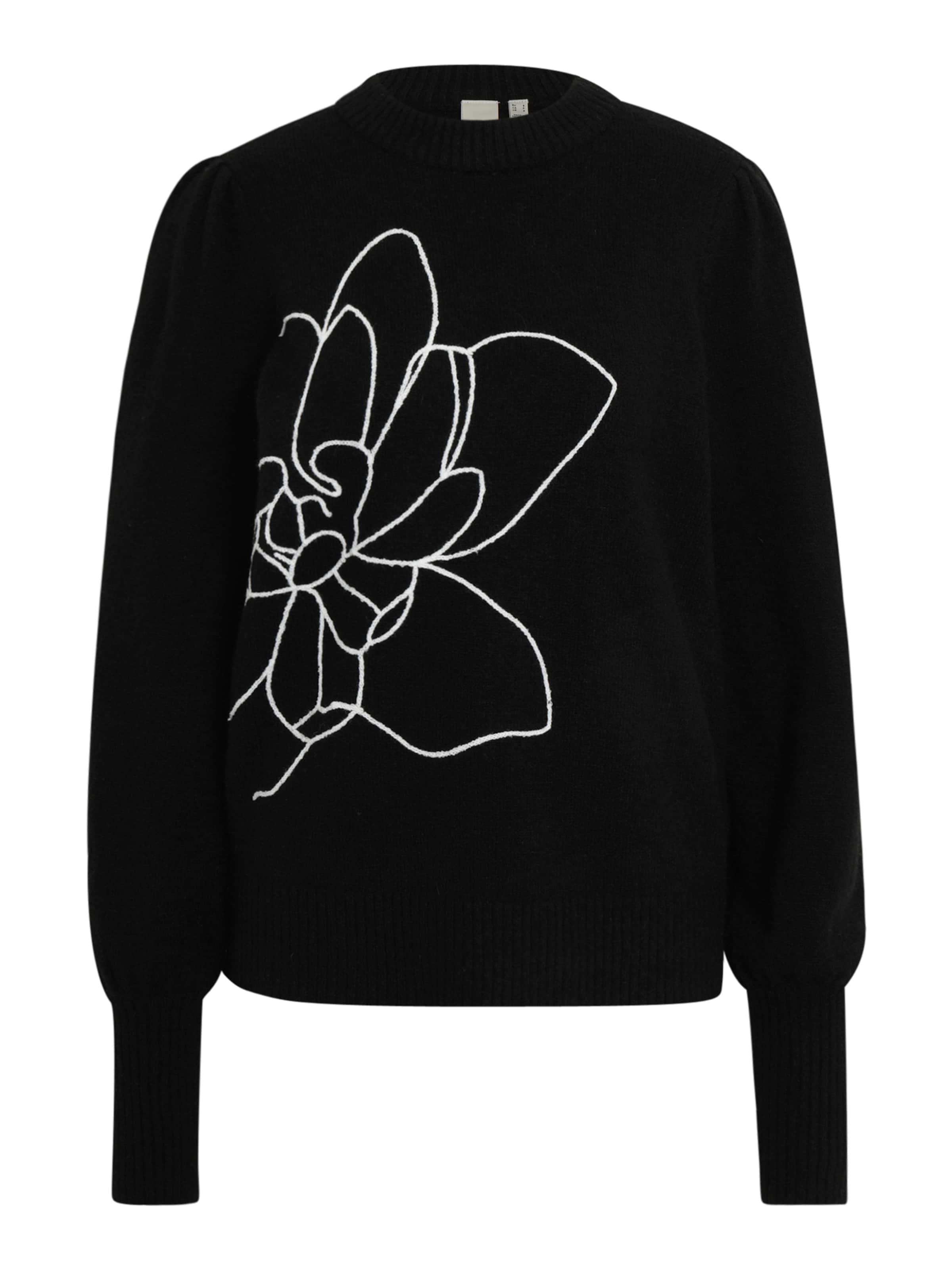 YAS Tall Pullover 'YASJUVA' in Schwarz: Vorderseite