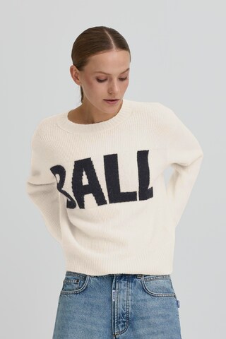 Ball Trui 'Bastacy' in Wit: voorkant