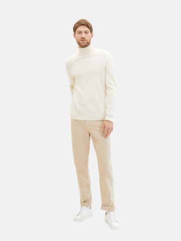 Regular Pantalon chino TOM TAILOR en beige