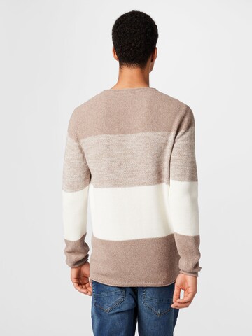 Key Largo Regular Fit Pullover 'JOGI' in Braun