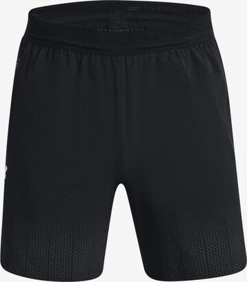 UNDER ARMOUR Workout Pants 'Armour Peak' in Black: front