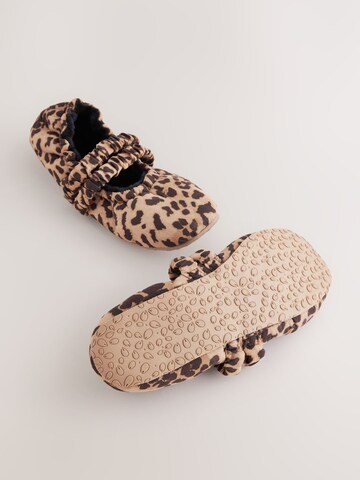 Next Strap ballerina in Brown